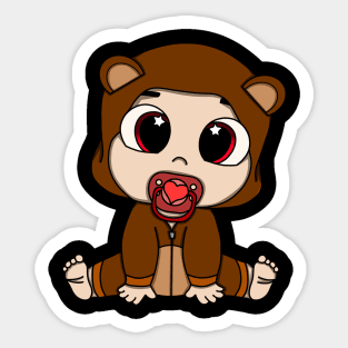 Baby in Costume Sticker